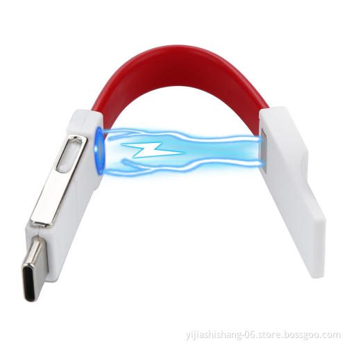 Yijiashishang 2019 Hot Christmas Promotion Gifts 3 in 1 Magnetic keychain usb data charging cable